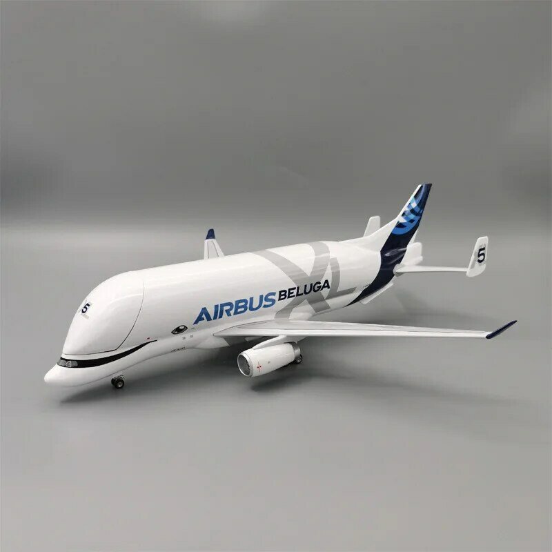 Avión de resina fundido a presión, Airbus A330-743L, SuperBeluga, transporte, N ° 5, colección de modelos, exhibición de juguetes, Fans, 41cm, escala 1:150
