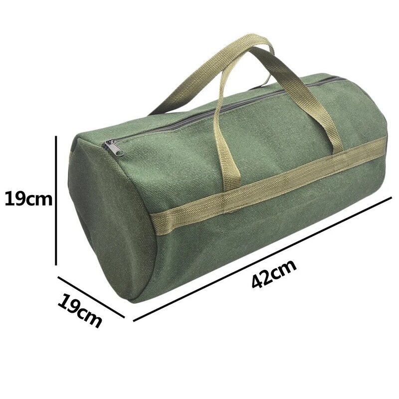 Durable Thick Canvas Tool Pouch, Bolsas de ferramentas, Organizador de armazenamento, Estojo do instrumento, Sacola de ferramentas elétricas portáteis, Estojo multifuncional