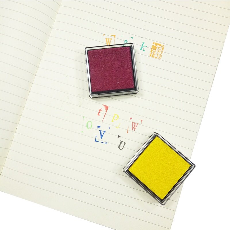 1pcs/lot New arrival Color Ink Pad Gift Inkpad For DIY Stamping Work Fingerprint Inkpad Accounting Supplies