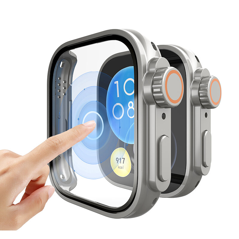Cambiar a funda Ultra para Huawei Watch Fit 3, fundas de vidrio templado, Protector de pantalla para Huawei Watch Fit3, actualización a Ultra 2