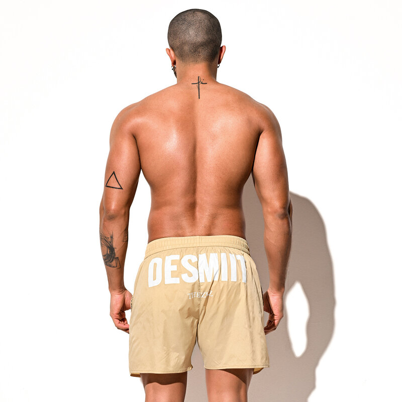 JD17-bañadores cortos ajustados para hombre, ropa de baño sexy con estampado de texto, para playa, surf, 2023