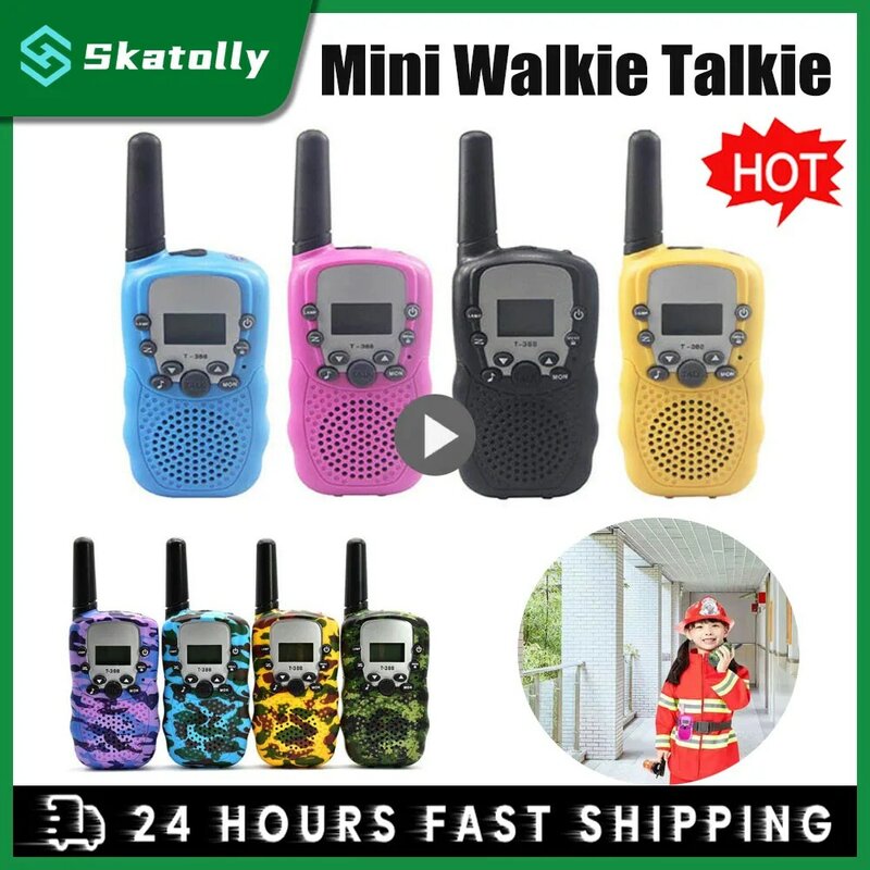 Rt388 walkie talkie kinder tragbare mini kinder radio empfänger walkie talkies kinder geburtstags geschenk kinderspiel zeug für jungen mädchen