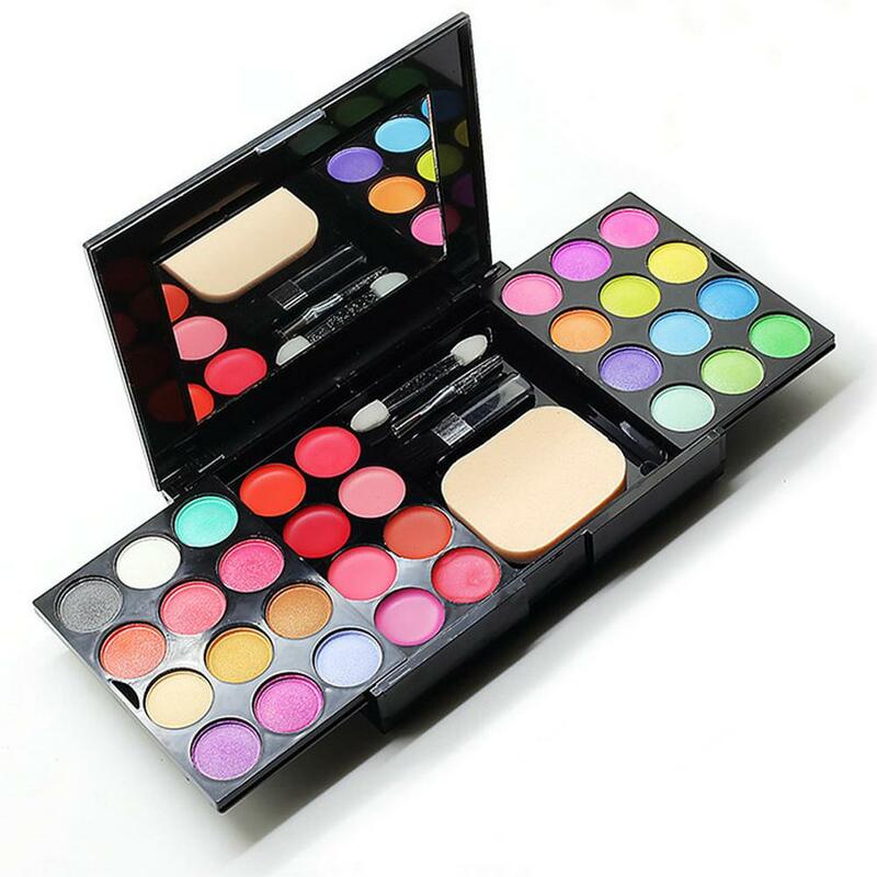 39 colori Professional Makeup Set Box Matte Glitter Powder Palette multifunzionale Cosmetic Blush Eyeshadow Case O5L1