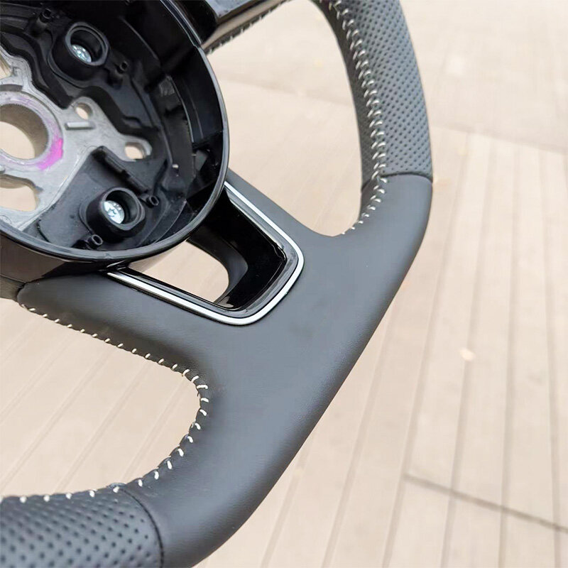 Рулевое колесо для Audi a3 RS3 RS4 RS5 A3 A4 A5 S3 S4 S5 2017-2021 полностью ПЕРФОРИРОВАННОЕ кожаное рулевое колесо