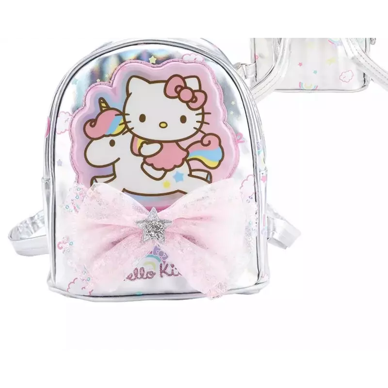 Sanrio Olá Kitty estudante mochila, bonito dos desenhos animados mochila, grande capacidade, novo