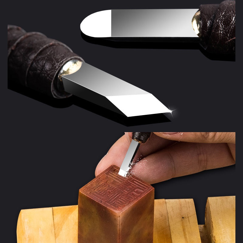 Juego profesional de Cinceles de acero de tungsteno para tallado de piedra, herramientas de mano para tallado de madera, 3/8/10 piezas