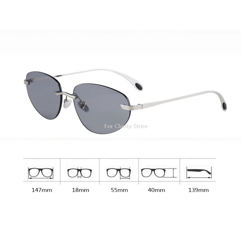 Korea Retro Oval Frameless Sunglasses Wome Ins Street Shot Sunshade Glasses Dustproof Windproof Riding Glasses UV400 Sunglasses