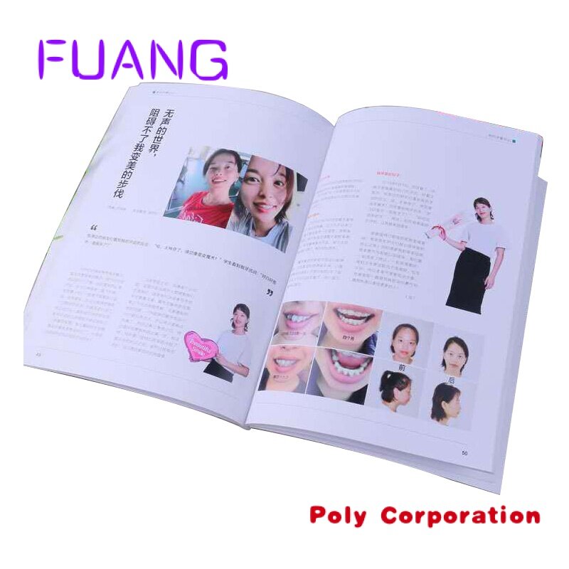 Custom  Perfect binding advertising booklet brochure Customized book printing Service
