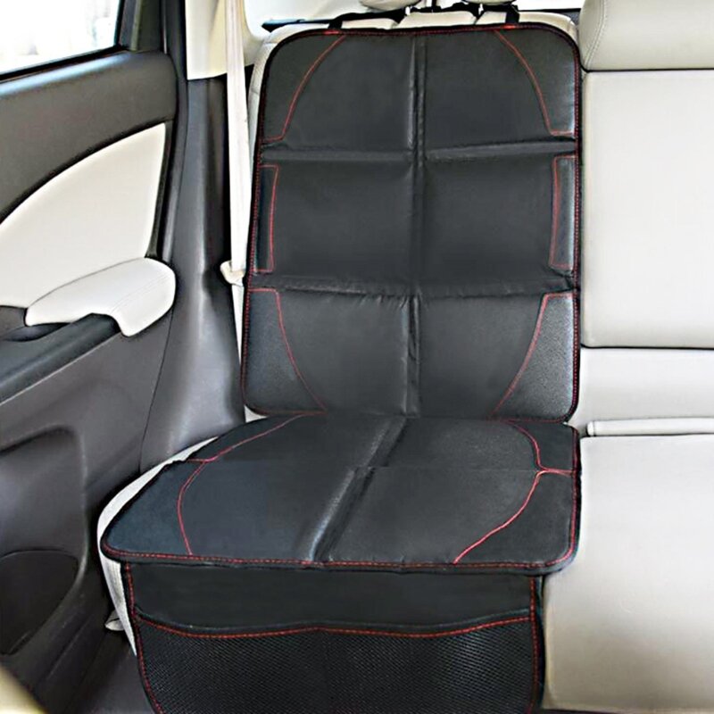 Universal Children Safety Seat Anti-Slip Mat Black Anti-Scratch Pad Waterproof Car Seat Protective Cover for Baby Kid Protection
