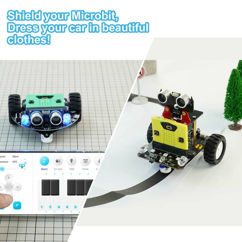 Yahboom Mới Silicone Tương Thích Microbit V1.5/V2 Ban Không Bao Gồm Microbit: bit Cho Học Sinh Sinh Viên Học Tập Chương Trình Học Dự Án