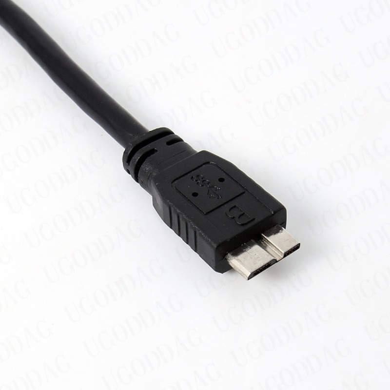 Cable USB 3,0 macho a Micro USB 3 Y con alimentación adicional, adaptador macho a Micro USB 3,0 B macho para disco duro HDD