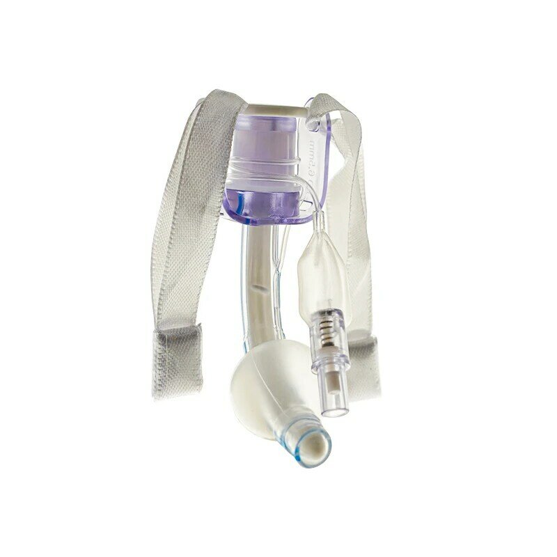 Tubo de traqueostomia desechable de PVC de grado médico, estéril con globo piloto con manguito para veterinario, Hospital de animales, 1 pieza