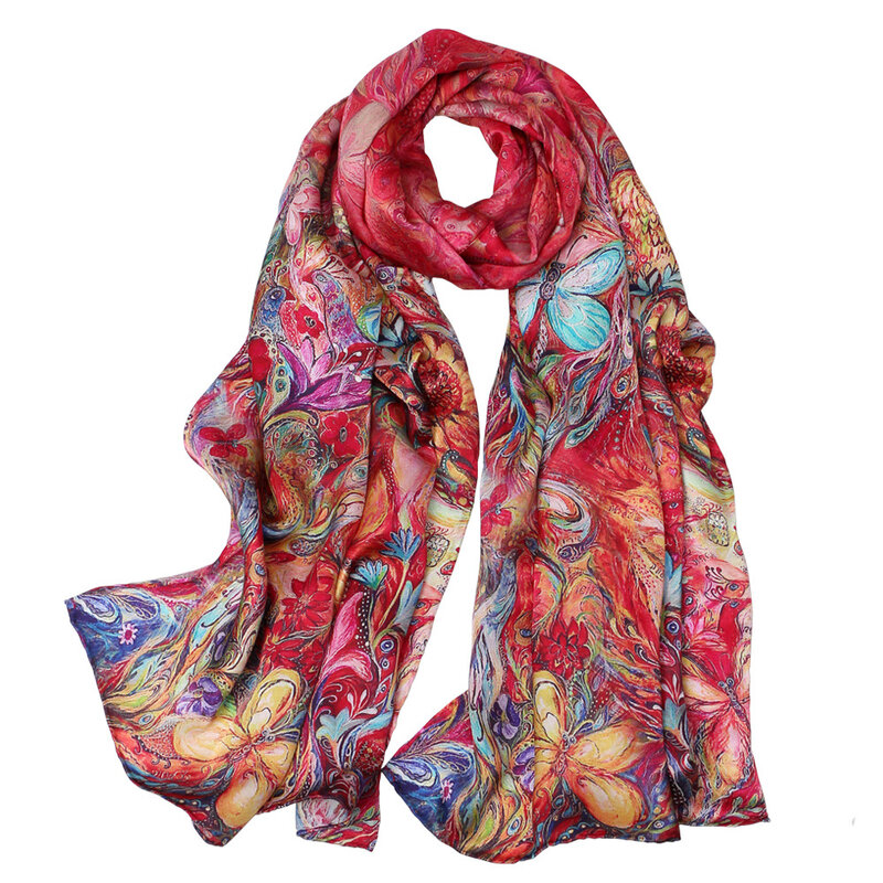 DANKEYISI  длинный шарф тутового цвета, женский шелковый шарф, роскошный фирменный шарф, длинные платки с принтом, Пляжная накидка