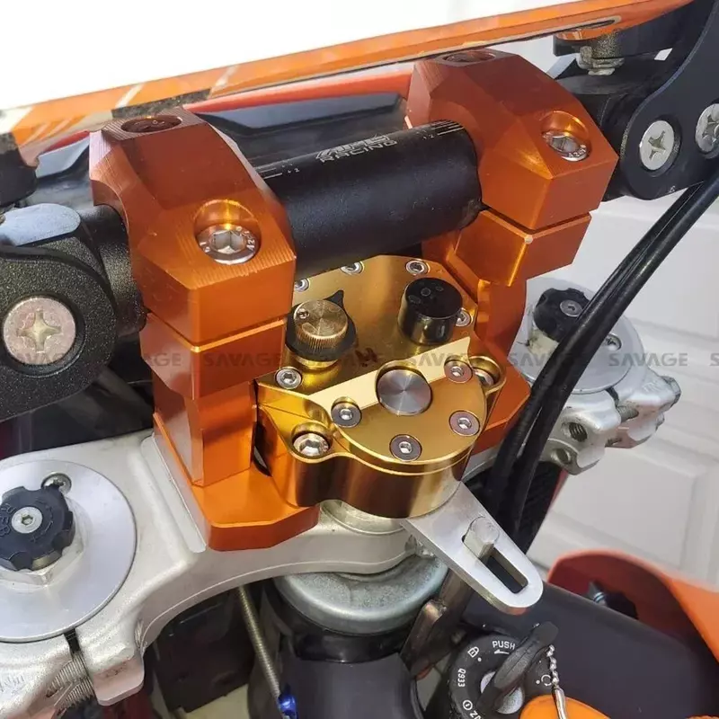 Estabilizador de direção amortecedor para motocicleta Universal controle de segurança invertido Acessórios ajustáveis para Yamaha, Honda, Kawasaki