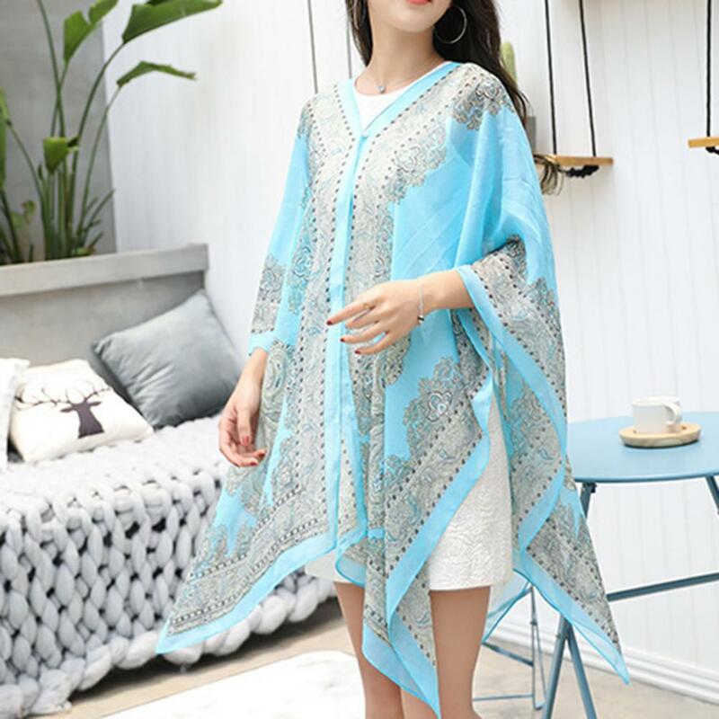Cover Up Shawl Female Women Shawl Sundress All Match  Simple Temperament Loose-fitting Shawl