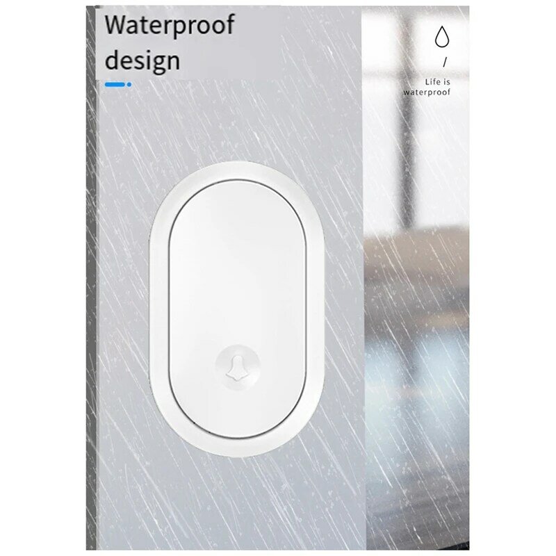 300M Wireless Doorbell Home Waterproof Battery Powered Smart Home Door Bell Chime Kit