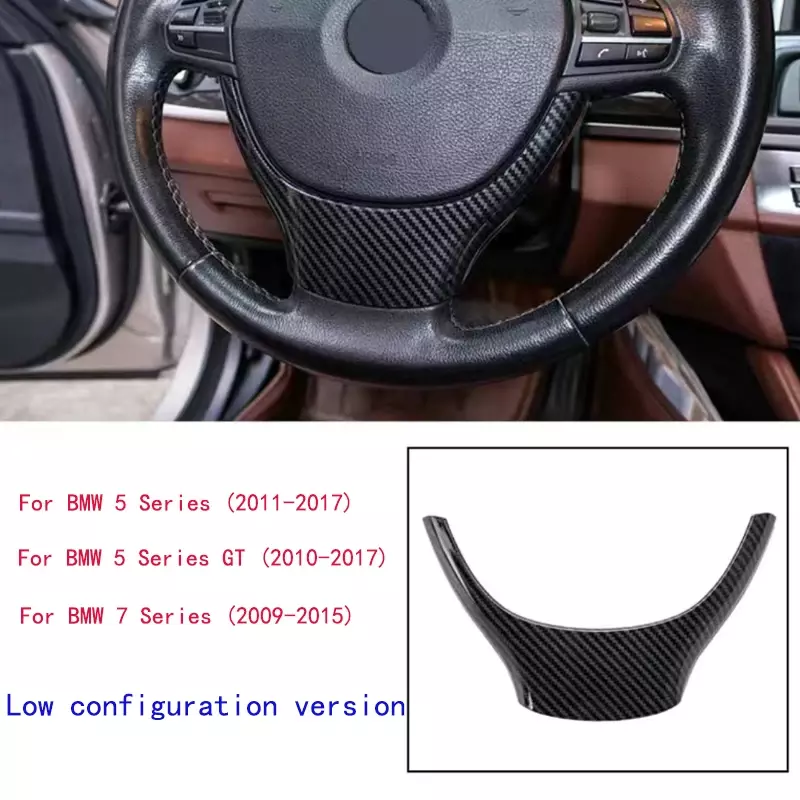 Car Steering Wheel Trim Control Button Frame Cover assecories for BMW 5 Series 2010-2017 for BMW 7 Series 2009-2015