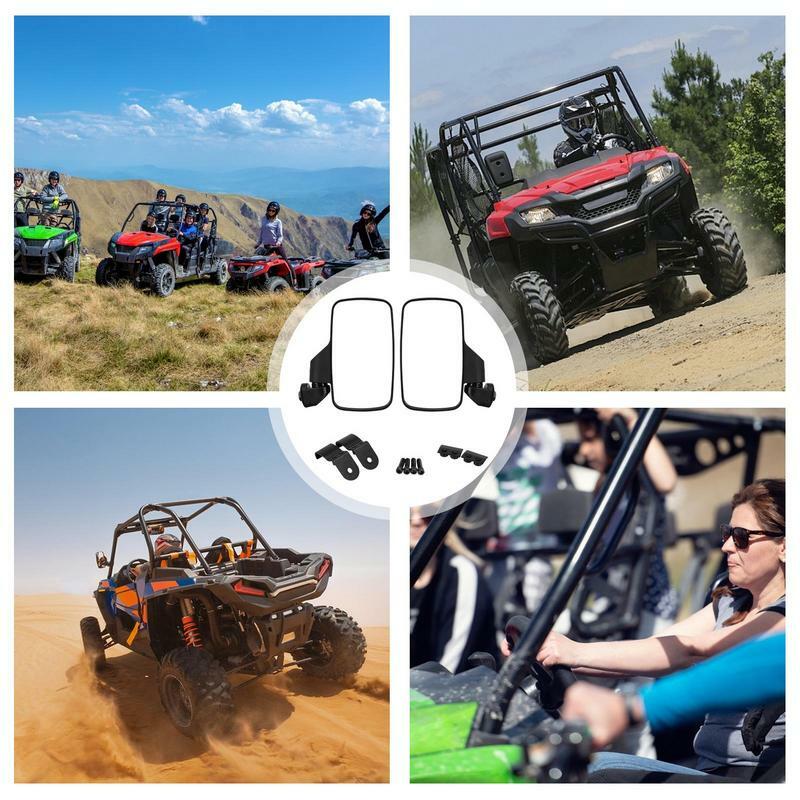 Utv Side Mirrors Side Reflection Mirrors With 360 Degree Adjustable Conversion Automotive Replacement Parts Utv Parts