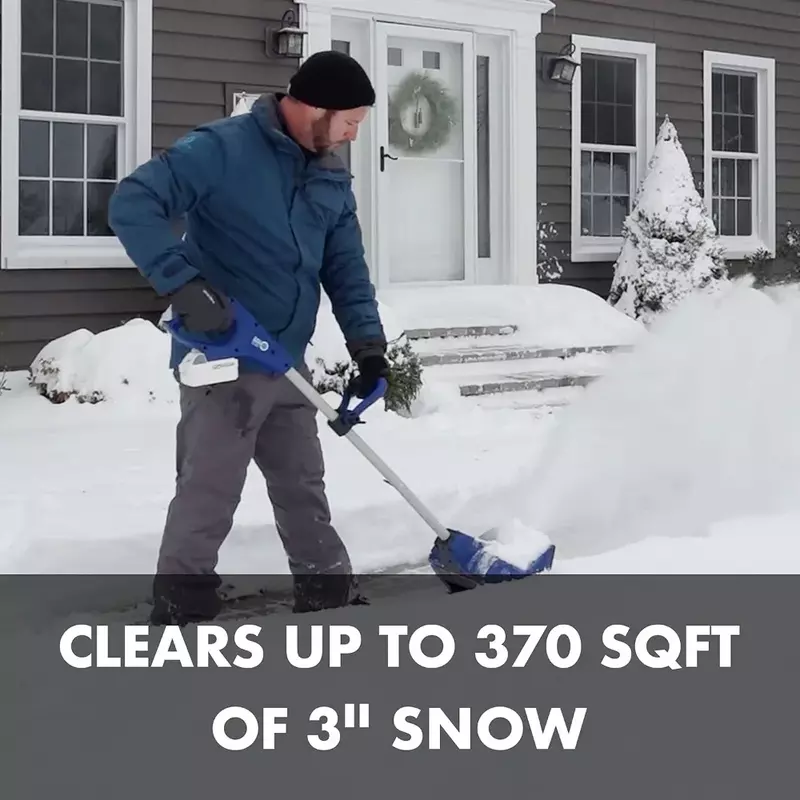 Snow Joe-Kit de pala de nieve inalámbrica, 24V, ss11-xr, 11 pulgadas, 5 Ah, con batería de 5 Ah y cargador rápido