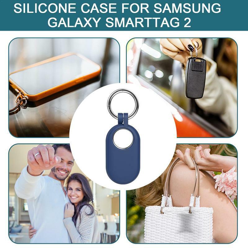 Funda protectora para Galaxy marttag 2, carcasa de silicona gruesa, soporte para etiqueta inteligente SamsungGalaxy, Smarttag2