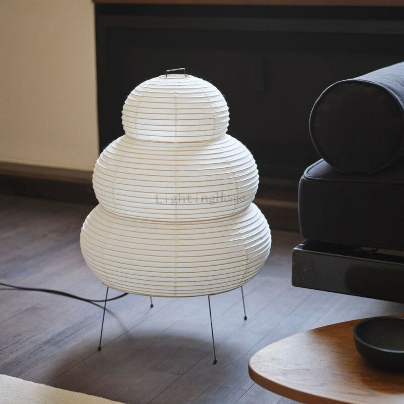 Японский дизайн Akari Wabi-sabi настольная лампа белая рисовая бумага Декоративные настольные светильники для спальни гостиной/столовой Кабинета Лофт