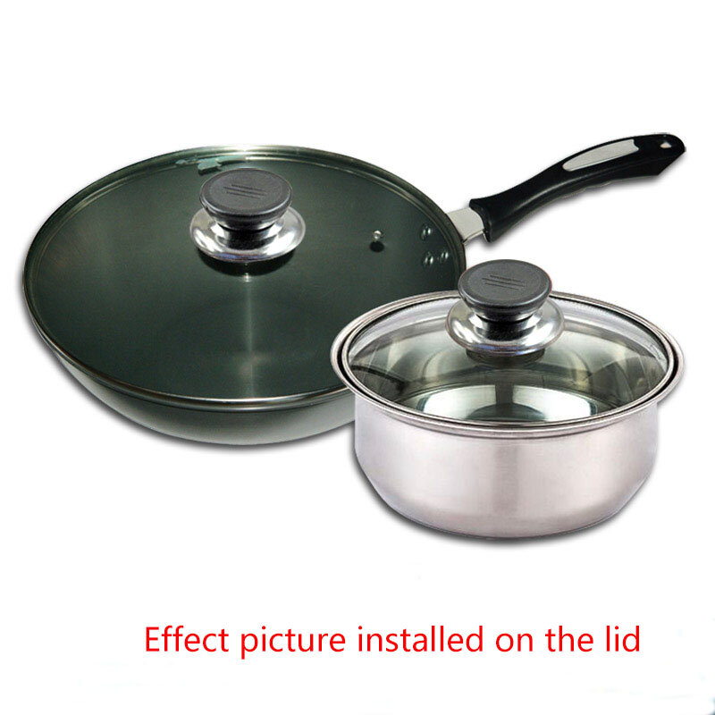 1pc Frying pan soup pot lid handle handle lid electric cooker pot button anti-scalding pot universal type