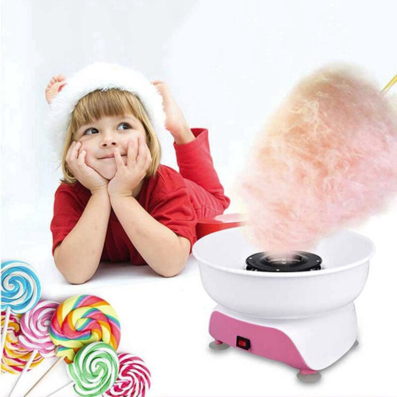 صانع حلوى القطن الحلو الكهربائية ، آلة خيط السكر القطني المحمولة ، هدية فتاة وصبي ، يوم الأطفال ، قابس الاتحاد الأوروبي