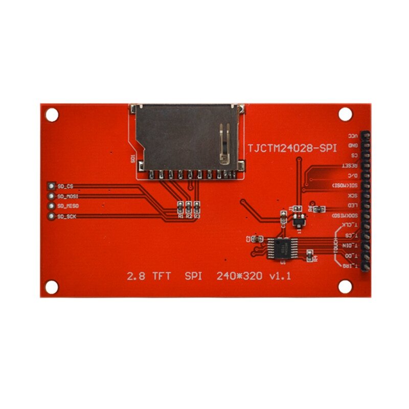 2Pcs 2.8 Inch 240X320 SPI TFT LCD Display Module SPI Serial Port 51 Drive ILI9341V LCD Serial Port Module STM32