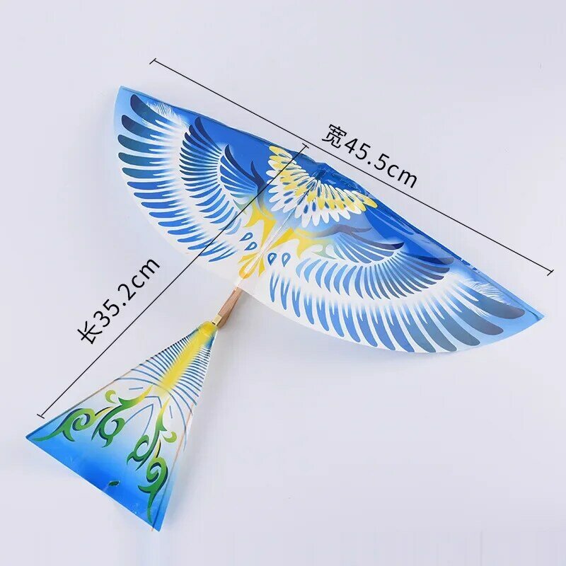 1PC nowy latające ptaki latawiec elastyczna gumka zasilana latające ptaki latawiec zabawna zabawka dla dzieci prezent