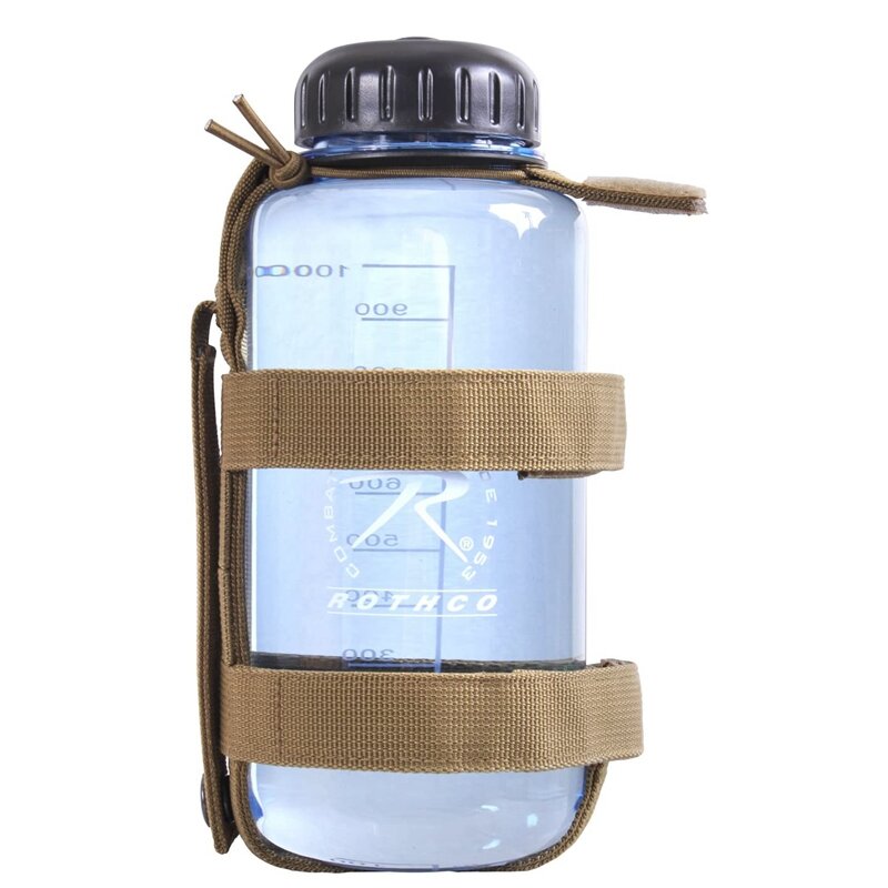 Lightweight MOLLE Bottle Carrier Adjustable Tactical Water Bottle Holder Molle Portable Belt Carrier for Outdoor Walking Running