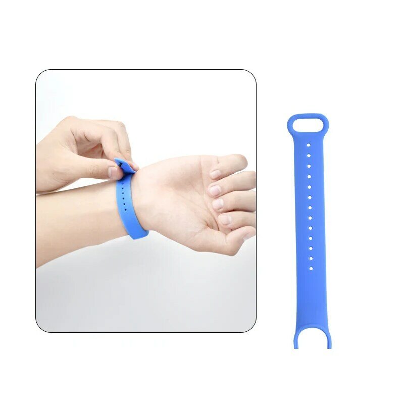 Bracelet de rechange en silicone pour Xiaomi Mi Band 6, 5, 4, 3, 7, bracelet en TPU pour Xiaomi Band 6, 5, 4, 7