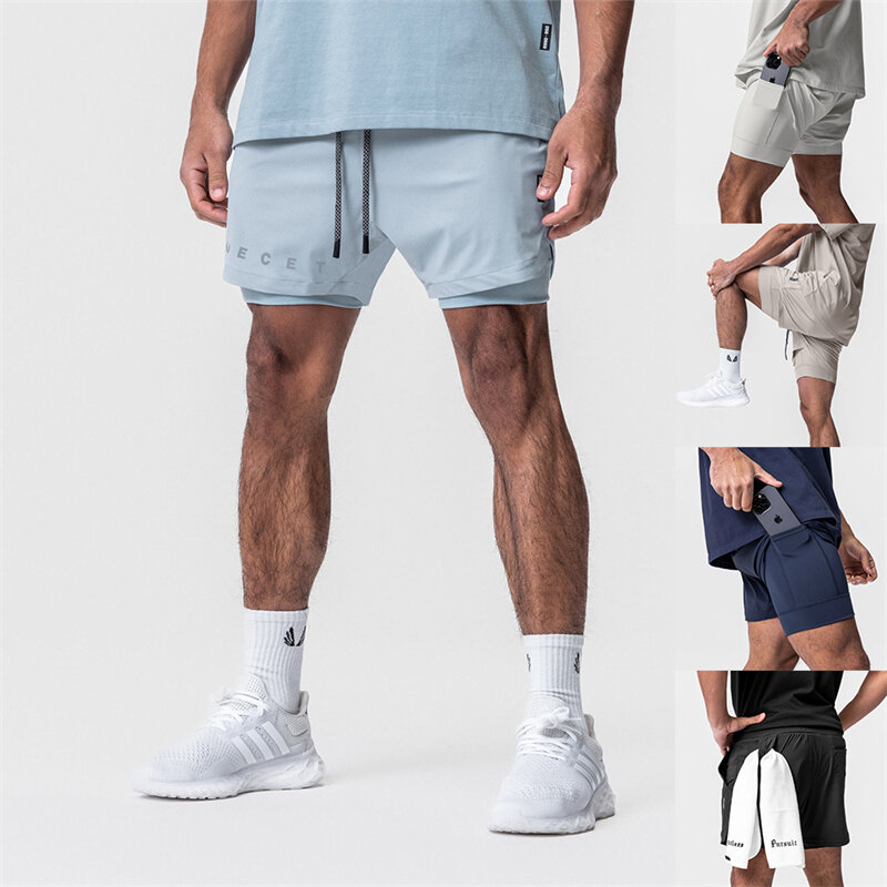 Pantalon de jogging multifonctionnel pour homme, pantalon de protection, double couche, 2 en 1, objectifs assiste à l'intérieur, ample, décontracté, mode