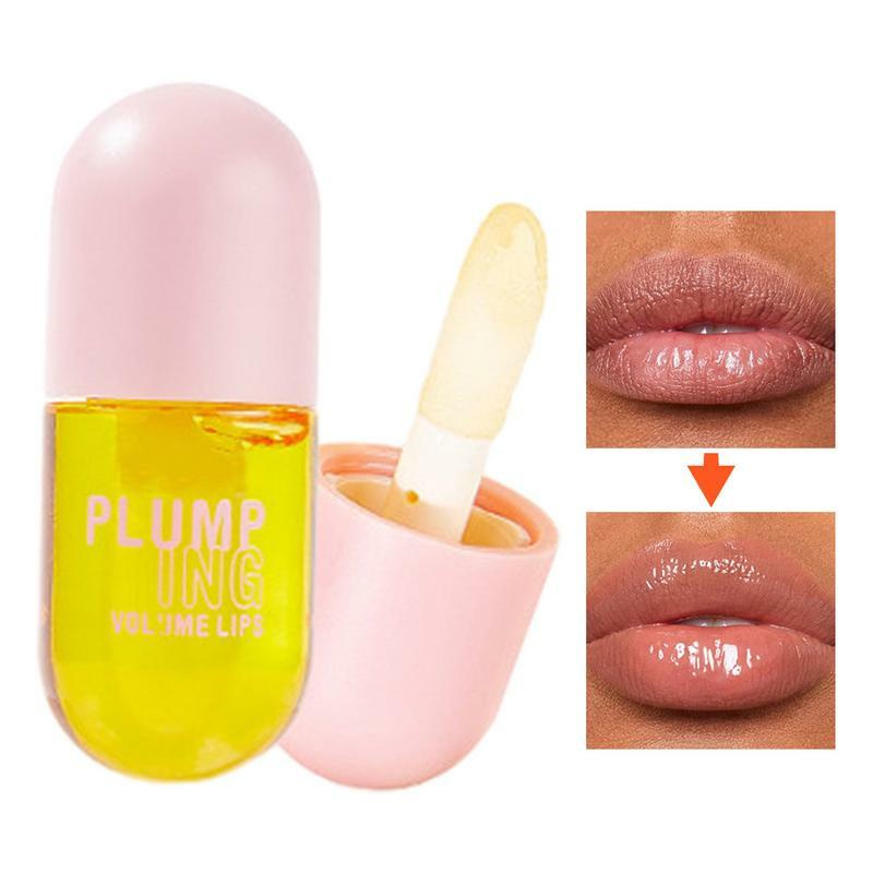 Lip Gloss lip plumper gloss Moisturizing Natural Lip Plumping Gloss Lip Enhancer Plumper Oil Extreme Volumising Lip Gloss Serum