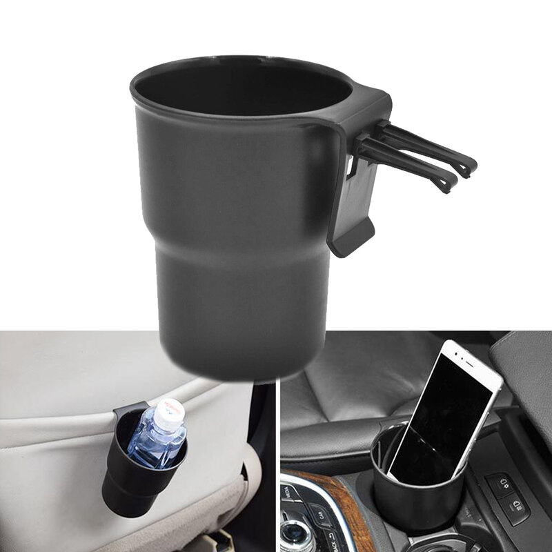 Multifuncional Car Water Cup Holder, titular de bebidas do telefone móvel, lixeira, saída de ar, cadeira Back Door Braço Box, 1pc