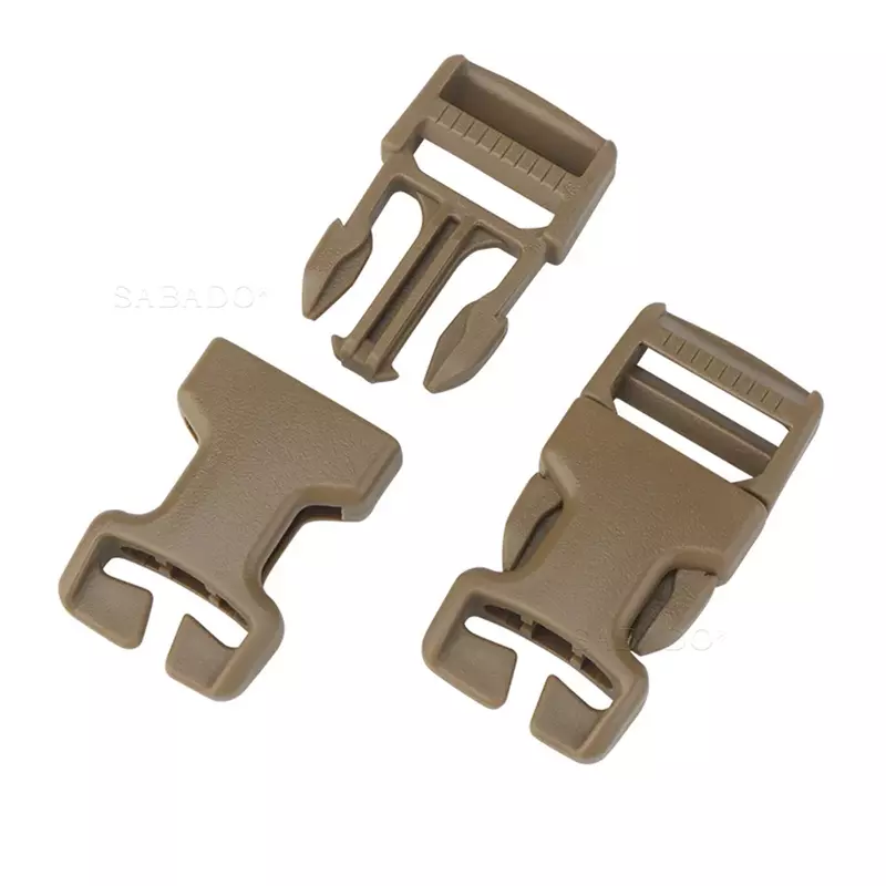 Side Release ITW Repair Buckle 1 Inch SRB 2pcs for Micro Fight Vest Chest Rig Gear To Add Strap PALS MOLLE Webbing Connector POM