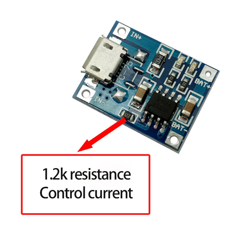 1A 18650 Lithium Battery Protection Board Type-c/Micro/Mini USB Charging Module TP4056 With Protection One Plate Module