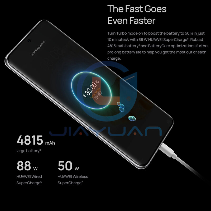 Original Huawei P60 Pro 4G Handy 6.67 "Kunlun Glas Bildschirm Snapdragon 8 Gen 1 Harmonyos 3,1 IP68 wasserdichtes Smartphone