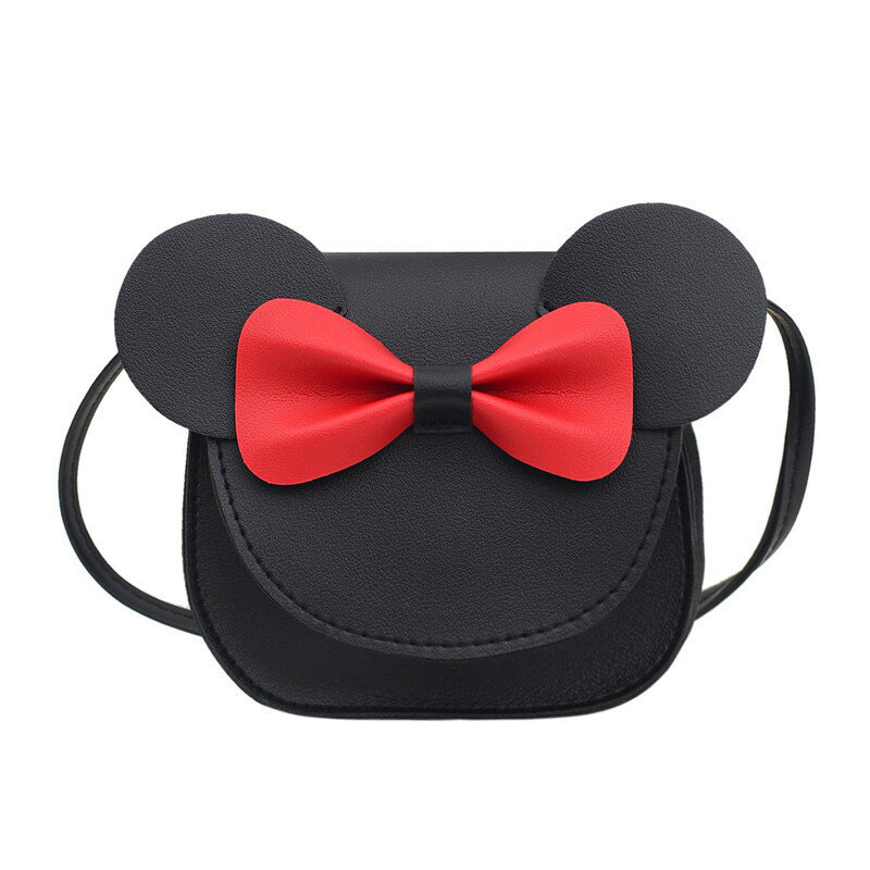 Disney's New Minnie Cartoon Messenger Bag Student Small Coin Purse Fashion Luxury Brand Shoulder Bag Children's Accessories Bag