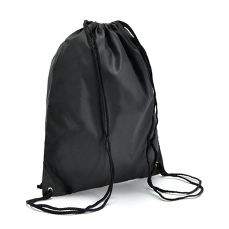 กระเป๋าเป้สะพายหลังแบบผูกเชือกกระเป๋าหูรูด210D กันน้ำหนาสำหรับปั่นจักรยาน