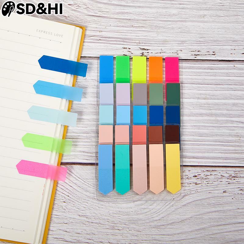 100Sheets Morandi Color Sticky Notes Memo Pads Self Adhesive Bookmark Memo Sticker Students Stationery School Office Supplies