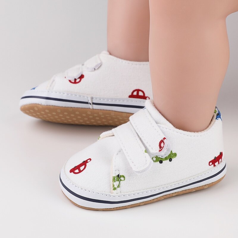 Кроссовки для новорожденных, повседневная спортивная обувь, дышащие, с мягкой подошвой, Нескользящие, для начинающих ходить мальчиков и девочек, 0-18 месяцев