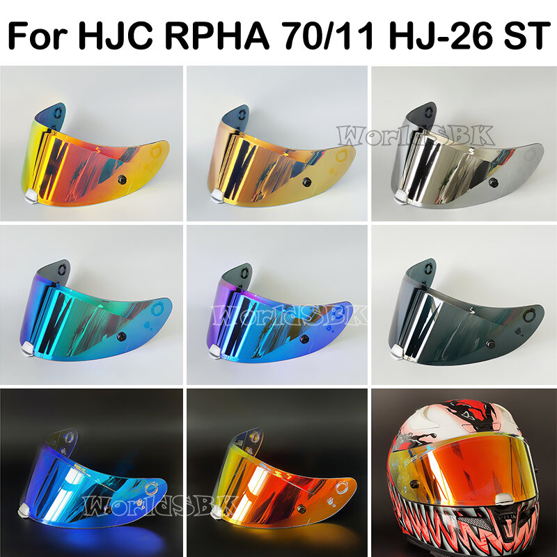Capacete Visor Lens para HJC RPHA 11 e RPHA 70, pára-brisa, acessórios de motocicleta, HJ-26 Capacete