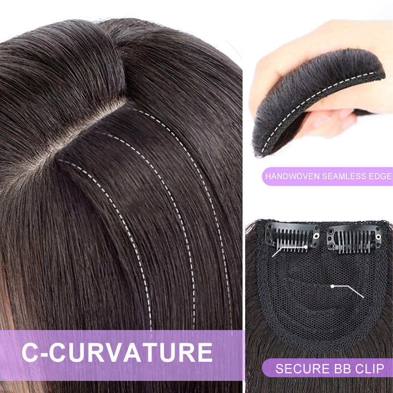Clip in Haar verlängerungen, dunkelbraun 1 stücke, echte remy natürliche Echthaar verlängerungen seidig glattes dickes Haar