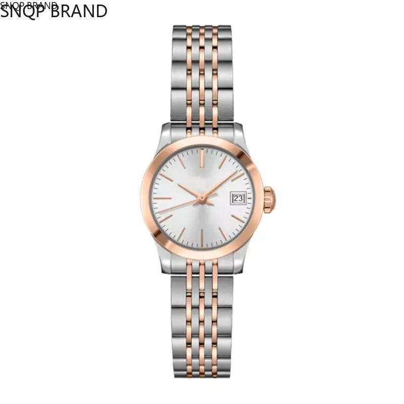 Luxo quartzo relógio para senhoras, ouro rosa, moda esporte relógios, safira, novo