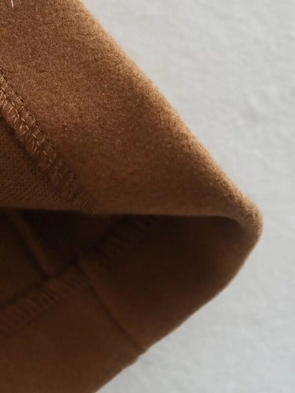 Chaqueta de lana multicolor para mujer, abrigo Vintage de manga larga, prendas de vestir exteriores femeninas, Tops elegantes, invierno, 2023
