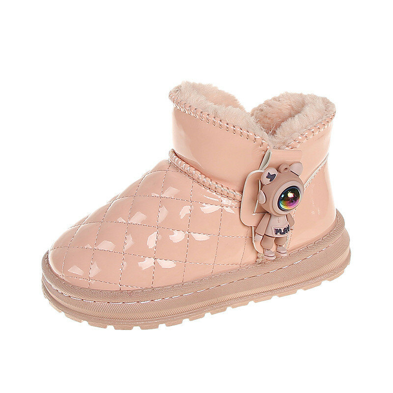 Children's Snow Boots 2023 Winter New Girls' Plush And Thick Snow Shoes Korean Version Fashion Warm Shoes Student