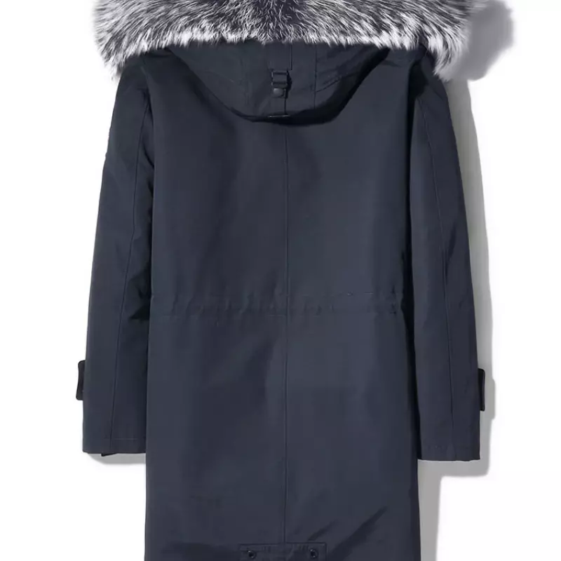 Ayunsu męska kurtka z kapturem, ciepła, jesienna zimowa kurtka zimowa
