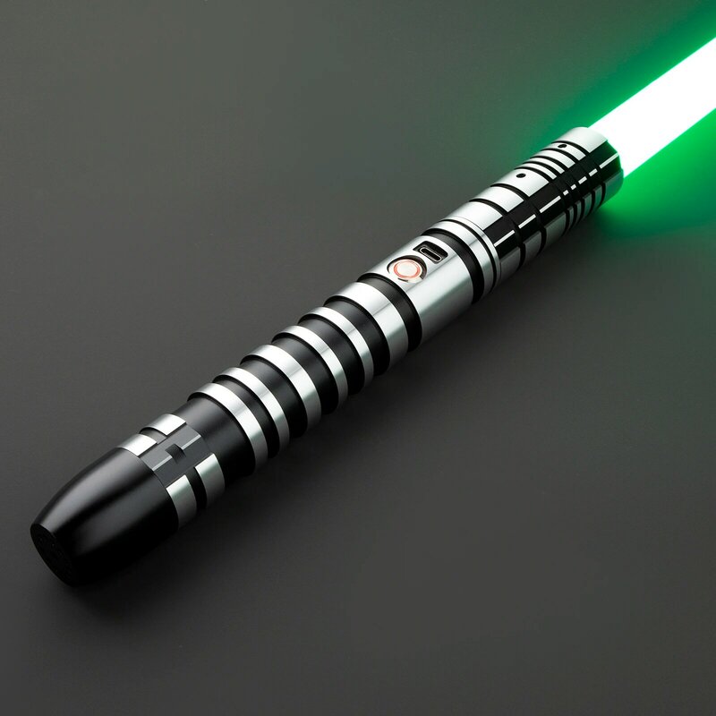 Spada Laser Neopixel spada Laser Jedi elsa in metallo pesante duello sensibile liscio infinito che cambia suono che colpisce spada leggera LTG
