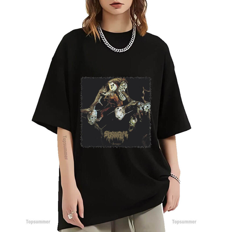 Sparagmos Album T-Shirt Spectral Voice Tour T-Shirt Dames Streetwear Cool Oversized T-Shirt Heren Zwarte T-Shirts