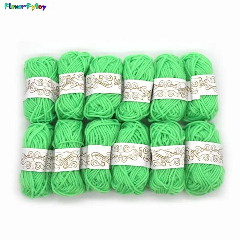 12pcs Handmade DIY Knitting Yarn Wool Line Baby Scarf Hat Soft Thickness Line Crochet Yarn For Knitting